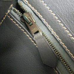 Pre Owned Hermes Lucy MM Grey Box Calf Leather/Chevre Leather Shoulder Bag