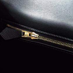 Pre Owned Hermes Constance 24 Black Leather Shoulder Bag
