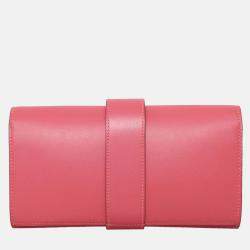 Pre Owned Hermes Medor 23 Tadelakt Leather Clutch Bag