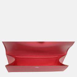 Pre Owned Hermes Medor 23 Tadelakt Leather Clutch Bag