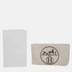 Pre Owned Hermes Medor 23 Tadelakt Leather Clutch Bag