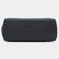 مملوكة مسبقًا حقيبة هيرمس كيلي ماكسي 42 جلد توغو أسود للكتف