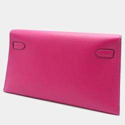 Pre Owned Hermes Kelly Elan Pink Madame Leather Shoulder Bag