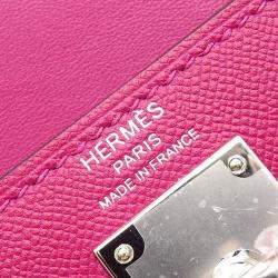 Pre Owned Hermes Kelly Elan Pink Madame Leather Shoulder Bag