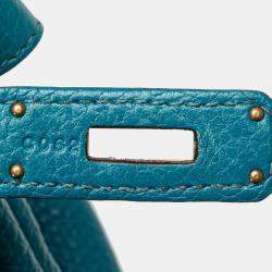 Pre Owned Hermes Birkin 30 Blue Clemence Leather Shoulder Bag