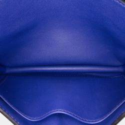 Pre Owned Hermes 18 Constance Blue Swift Leather Shoulder Bag