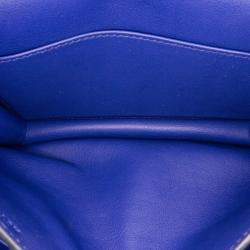 Pre Owned Hermes 18 Constance Blue Swift Leather Shoulder Bag