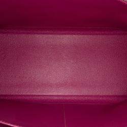 Pre Owned Hermes 35  Kelly II Purple Togo Leather Shoulder Bag