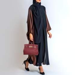 Pre Owned Hermes Rubis Togo Leather Gold Finish Birkin 30 Bag