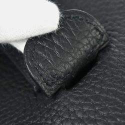 Pre Owned Hermes Evelyne II PM Black Taurillon Clemence Shoulder Bag