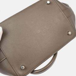 Pre Owned Hermes Toolbox 20 Etain Swift Leather Handbag
