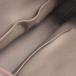 Pre Owned Hermes Toolbox 20 Etain Swift Leather Handbag