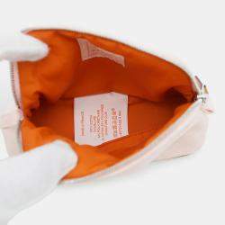 Pre Owned Hermes Bolide Rose Pearl Canvas Pouch