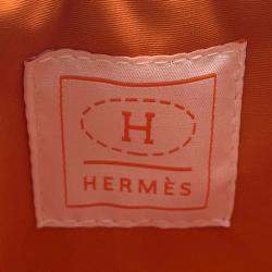 Pre Owned Hermes Bolide Rose Pearl Canvas Pouch