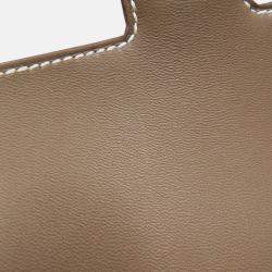 Pre Owned Hermes Constance Mini Etoupe Epsom Leather Shoulder Bag