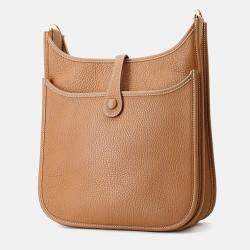 Pre Owned Hermes Evelyne3 Gold Taurillon Clemence Size Pm