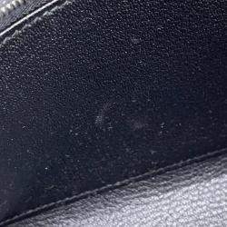 Pre Owned Hermes Kelly Sellier 25 Black Epsom Leather Handbag