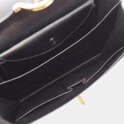 Pre Owned Hermes Vasco Leather Black Bag