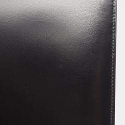 Pre Owned Hermes Vasco Leather Black Bag