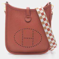 Pre Owned Hermes Evelyne TPM Amazon Leather Shoulder Bag