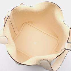 Pre Owned Hermes Picotin Lock Nata Ivory Taurillon Clemence Handbag PM