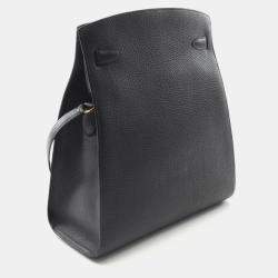 Pre Owned Hermes Kelly Sports Black Leather Shoulder Bag