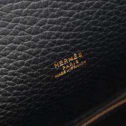Pre Owned Hermes Kelly Sports Black Leather Shoulder Bag