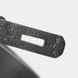 Pre Owned Hermes Kelly Sports Black Leather Shoulder Bag