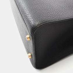 Pre Owned Hermes Kelly Sports Black Leather Shoulder Bag