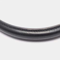 Pre Owned Hermes Kelly 32 Noir Box Calf Leather Handbag