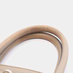 Pre Owned Hermes Birkin 35 Trench Beige Leather Handbag