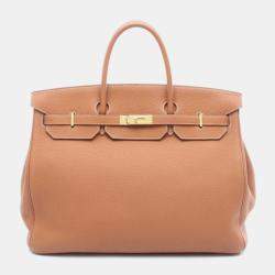 Pre Owned Hermes Birkin 40 Gold Togo Handbag