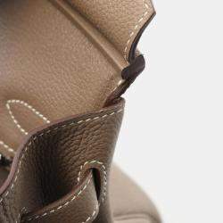 مملوكة مسبقًا حقيبة هيرمس بيركن 30 جلد إيتوب رمادي توغو