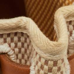 Pre Owned Hermès Ecru/Natural Toile Canvas and Vache Leather Herbag 31 Bag