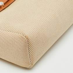 Pre Owned Hermès Ecru/Natural Toile Canvas and Vache Leather Herbag 31 Bag