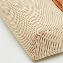 Pre Owned Hermès Ecru/Natural Toile Canvas and Vache Leather Herbag 31 Bag