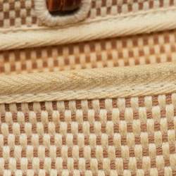 Pre Owned Hermès Ecru/Natural Toile Canvas and Vache Leather Herbag 31 Bag