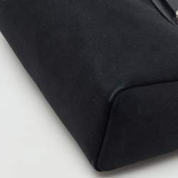 Pre Owned حقيبة هيرميس هيرباج 31 قماش تويلي أسود وجلد فاش هنتر