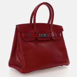 Pre Owned Hermes Crimson Epsom Birkin 30