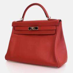 مملوكة مسبقًا حقيبة هيرمس كيللي سويفت روج 32 فيف