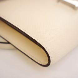 Pre Owned Hermes Constance To Go Wallet Craie Epsom Leather Wallet