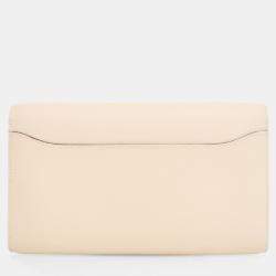 Pre Owned Hermes Constance To Go Wallet Craie Epsom Leather Wallet