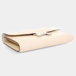 Pre Owned Hermes Constance To Go Wallet Craie Epsom Leather Wallet