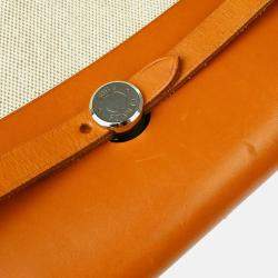 Pre Owned Hermes Natural Toile H Herbag a Dos Backpack