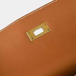 Pre Owned Hermes Kelly 32 Retourne Gold Togo 2way Handbag