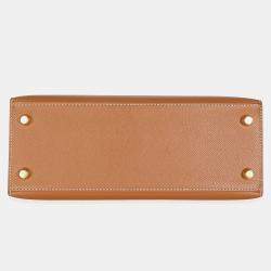 Pre Owned Hermes Gold Epsom Sellier Kelly 25 GHW