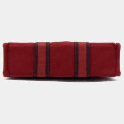 Pre Owned Hermes Furutto PM  Red Fabric Bag 