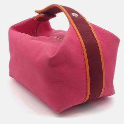 Pre Owned Hermes Breathe-A-Brack Pink Fabric Case