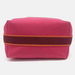 Pre Owned Hermes Breathe-A-Brack Pink Fabric Case