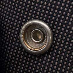 Pre Owned Hermes Herline PM Gray Nylon Canvas Tote Bag